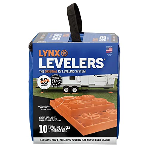 Progressive 50 Amp RV Surge Protector with Electrical Management & Tri-Lynx 10-Pack Levelers