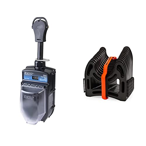 Progressive Industries 50 Amp RV Surge Protector & Camco 10ft RV Sewer Hose Support