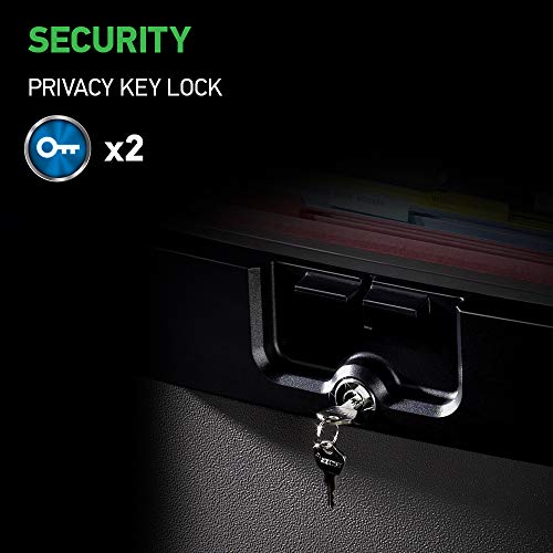 Fireproof Waterproof Document Safe with Key Lock