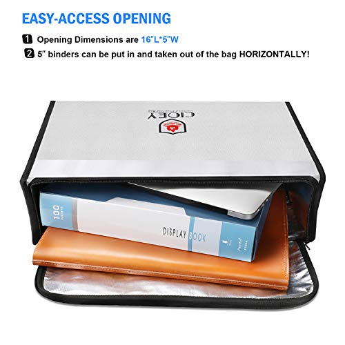 Fireproof Document Bag with Lockable Zipper