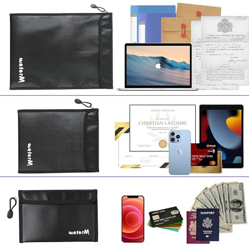 Fireproof Waterproof Document and Cash Storage Bag
