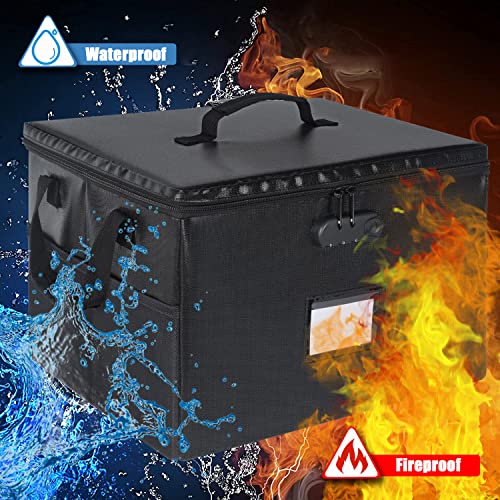 Fireproof Water-Resistant File Organizer Box
