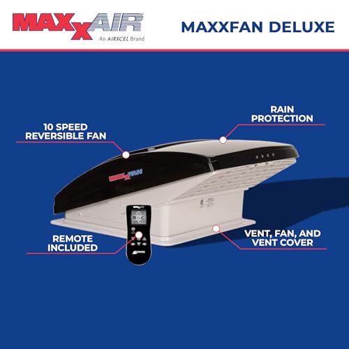 MAXXAIR Deluxe 4-Speed RV Vent Fan Cover