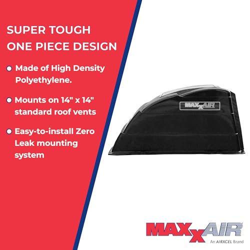 Maxxair Original Black Roof Vent Cover
