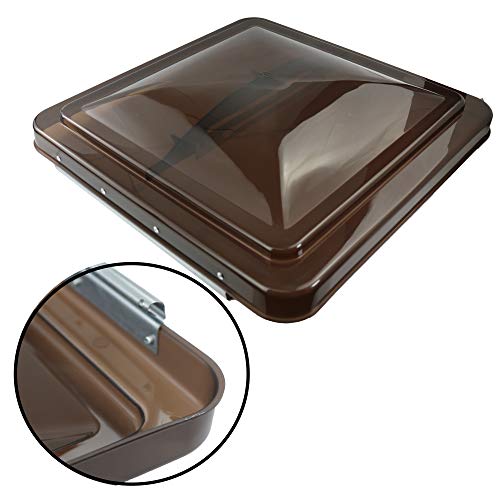 14-Inch RV Roof Vent Cover - Smoked 2-Pack