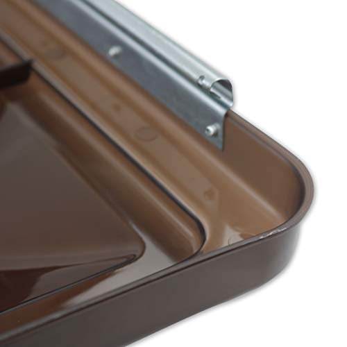 14-Inch RV Roof Vent Cover - Smoked 2-Pack