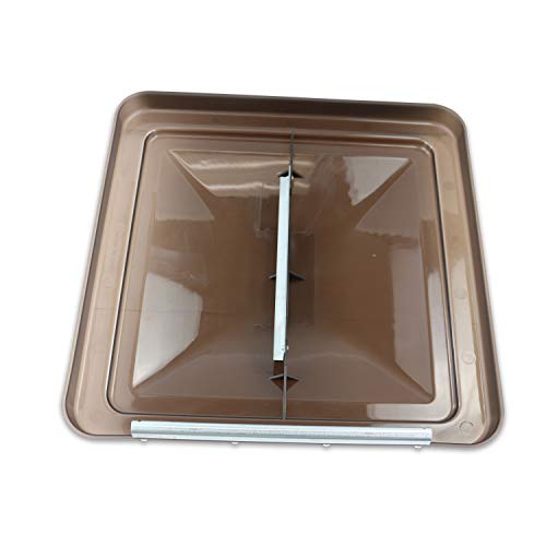 14-Inch RV Roof Vent Cover - Smoked 2-Pack