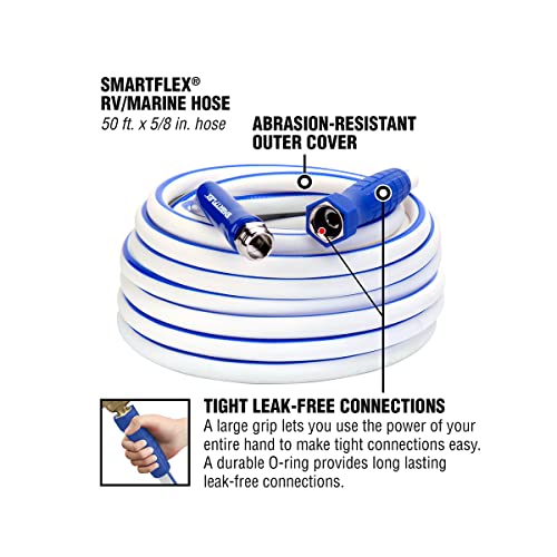 SmartFlex 5/8" x 50' Hybrid RV Water Hose