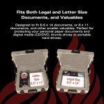 Fireproof Waterproof Safe Chest for Documents