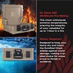 Fireproof Waterproof Safe Chest for Documents