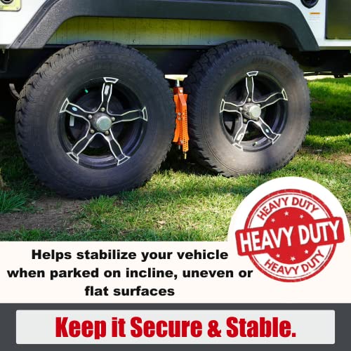 RV Wheel Chock Stabilizer X Chocks Set 2-Pack