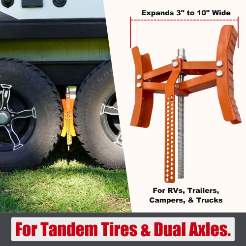 RV Wheel Chock Stabilizer X Chocks Set 2-Pack
