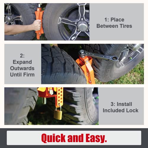 RV Wheel Chock Stabilizer X Chocks Set 2-Pack