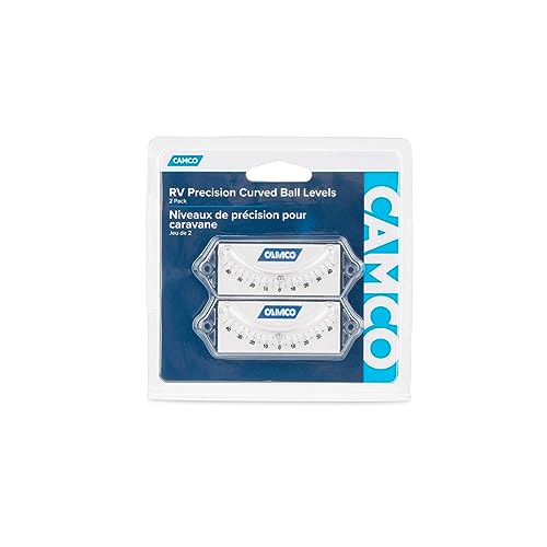 Camco RV Curved Ball Level - Graduated Markings