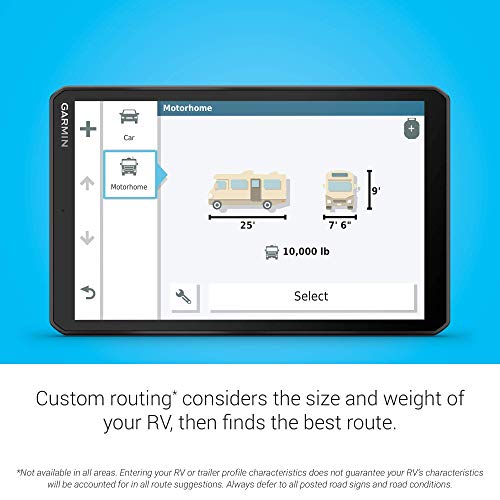Garmin RV 890 GPS Navigator with 8" Display