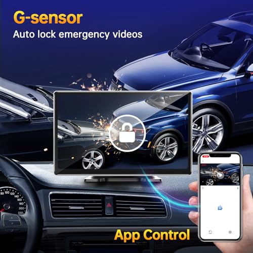 Jataza 9" Wireless CarPlay Android Auto Screen with GPS