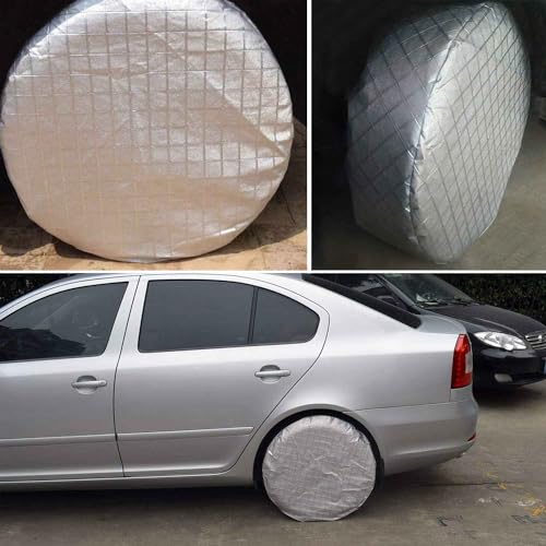 Waterproof UV-Resistant Tire Covers Set for Trailers, RVs