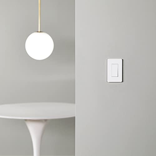 White Smart Switch with Neutral Wire for Alexa Integration