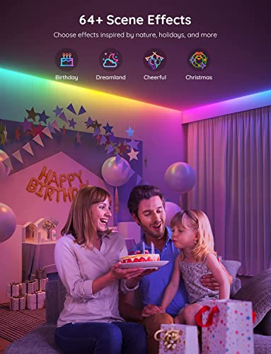 Govee RGBIC Smart LED Strip Lights, Music Sync