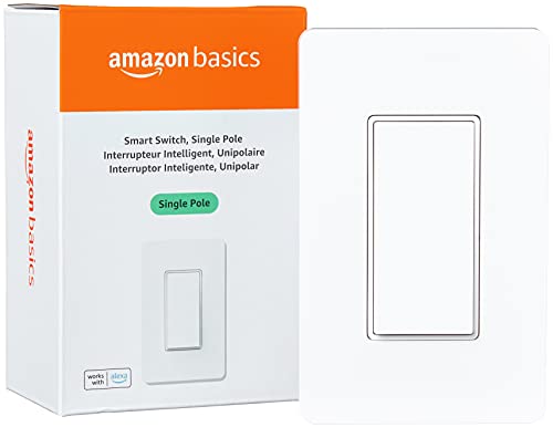 White Smart Switch with Neutral Wire for Alexa Integration