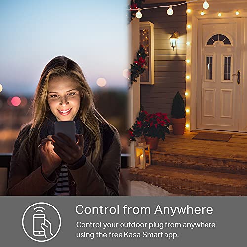 Outdoor Smart Plug with 2 Sockets, Weather Resistant