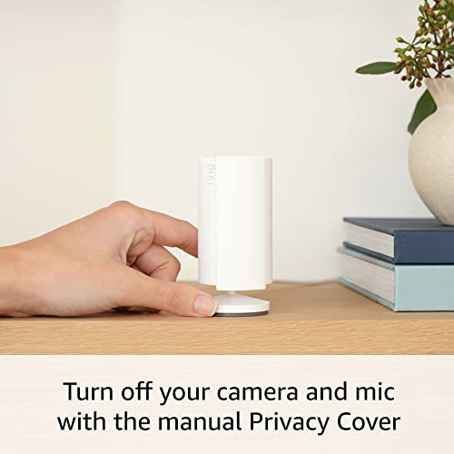 Ring Indoor Cam (2nd Gen) | 2023 Release | 1080p HD Video & Color Night Vision | White