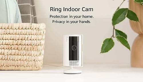 Ring Indoor Cam (2nd Gen) | 2023 Release | 1080p HD Video & Color Night Vision | White