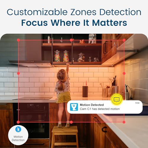 Indoor Security Camera with Night Vision and Alexa Integration