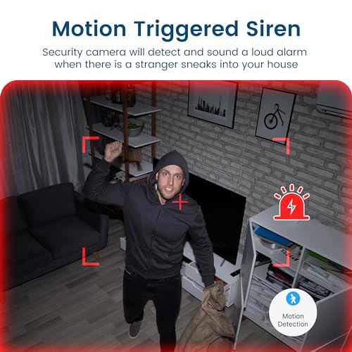 Indoor Security Camera with Night Vision and Alexa Integration