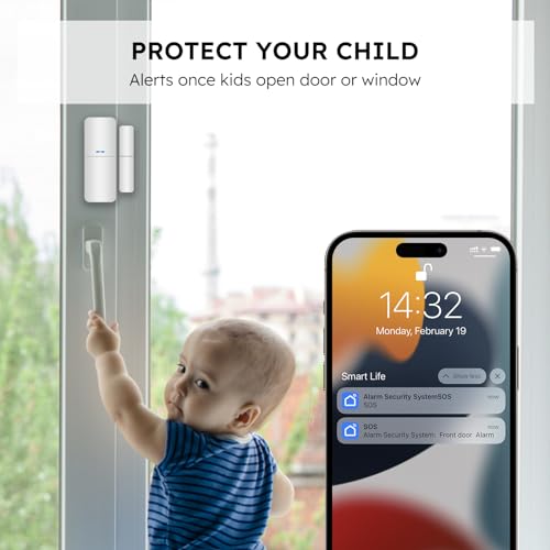 Smart DIY Home Security Alarm System, WiFi-enabled, 15-Piece