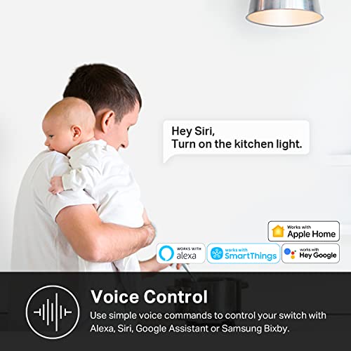 Apple HomeKit Smart Light Switch 3-Pack, Single Pole