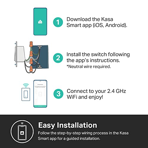 Apple HomeKit Smart Light Switch 3-Pack, Single Pole