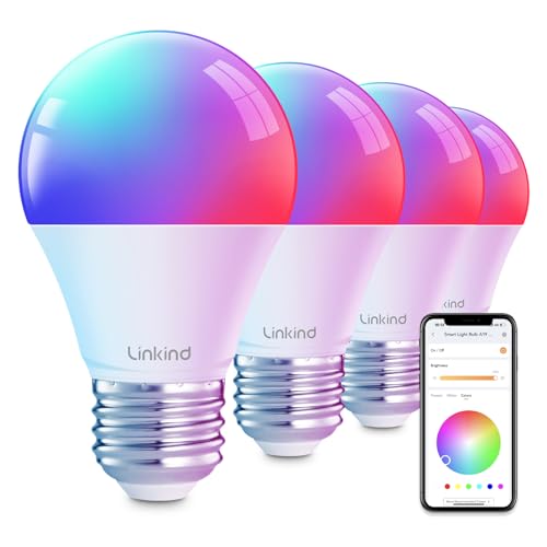 Linkind RGBTW Smart Light Bulbs for Alexa & Google