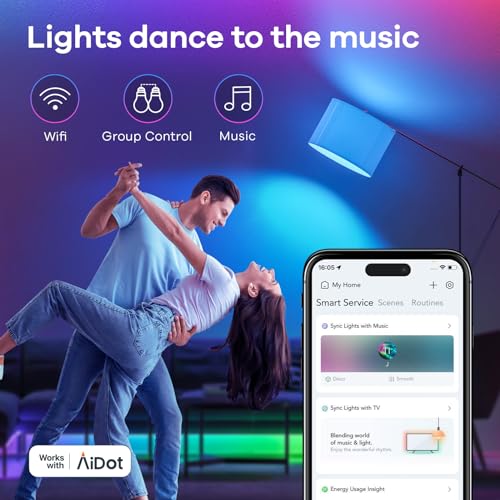 Linkind RGBTW Smart Light Bulbs for Alexa & Google