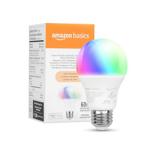 Amazon Basics Smart Wi-Fi LED Bulb, Alexa Compatible