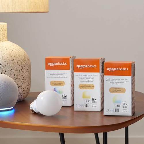 Amazon Basics Smart Wi-Fi LED Bulb, Alexa Compatible