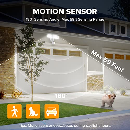 LUTEC 72W LED Security Lights Motion Sensor Outdoor