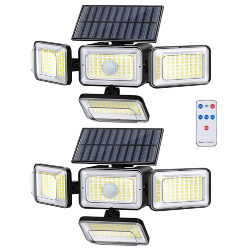 Mokot Solar Outdoor Motion Sensor Lights, 4 Pack