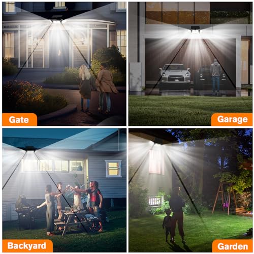 3 Head Solar Motion Lights w/ High Brightness