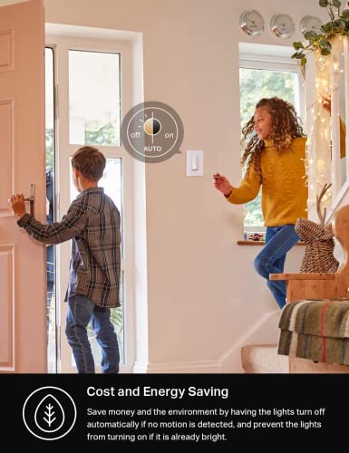 Kasa Smart Motion Sensor Switch, Single Pole, Neutral Wire, Wi-Fi Light, Alexa/Google Assistant, UL Certified (2 Pack)