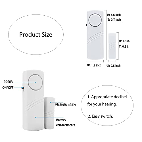 Wireless Door Window Alarms for Home Security (15 Pack)