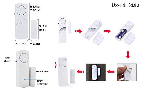 Wireless Door & Window Burglar Alarm 10-Pack