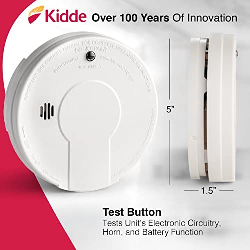 Kidde 9V Battery Smoke Detector, Alarm, Test-Reset Button