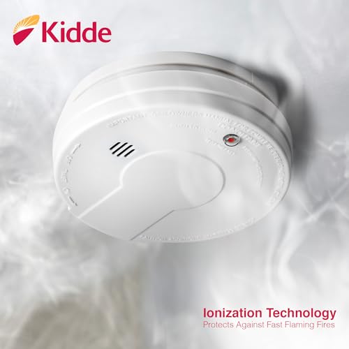 Kidde 9V Battery Smoke Detector, Alarm, Test-Reset Button