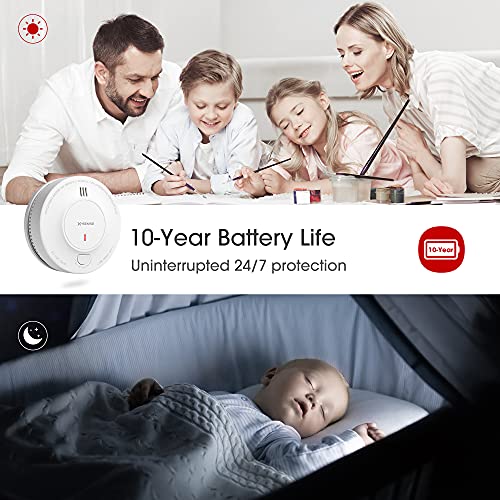 X-Sense Smoke Alarm with 10-Year Battery & LED