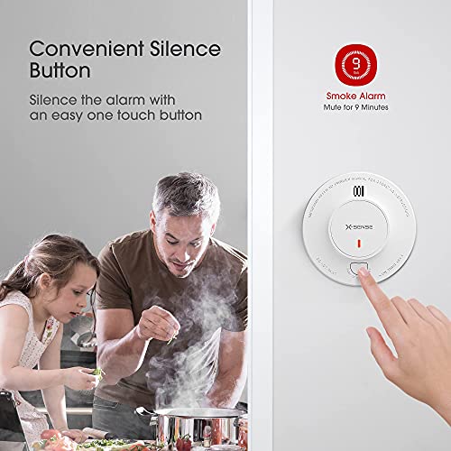 X-Sense Smoke Alarm with 10-Year Battery & LED