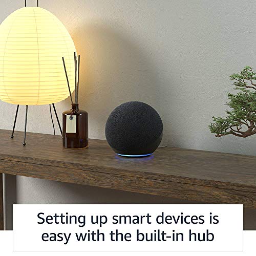 Echo (4th Gen) Smart Home Hub with Premium Sound | Charcoal