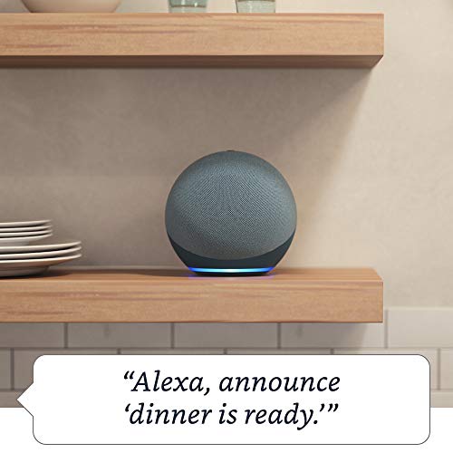 Echo (4th Gen) Smart Home Hub with Premium Sound | Charcoal