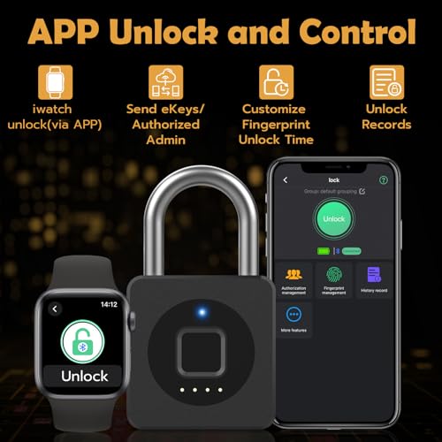 Smart Fingerprint Padlock with Keyless Biometric Technology