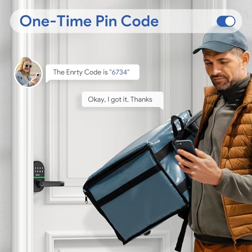 Keyless Entry Smart Door Lock with Handle - Easy Installation